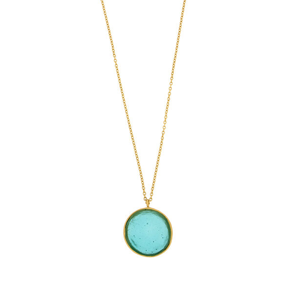 Bubble 16″ Adjustable Large Pendant in Teal