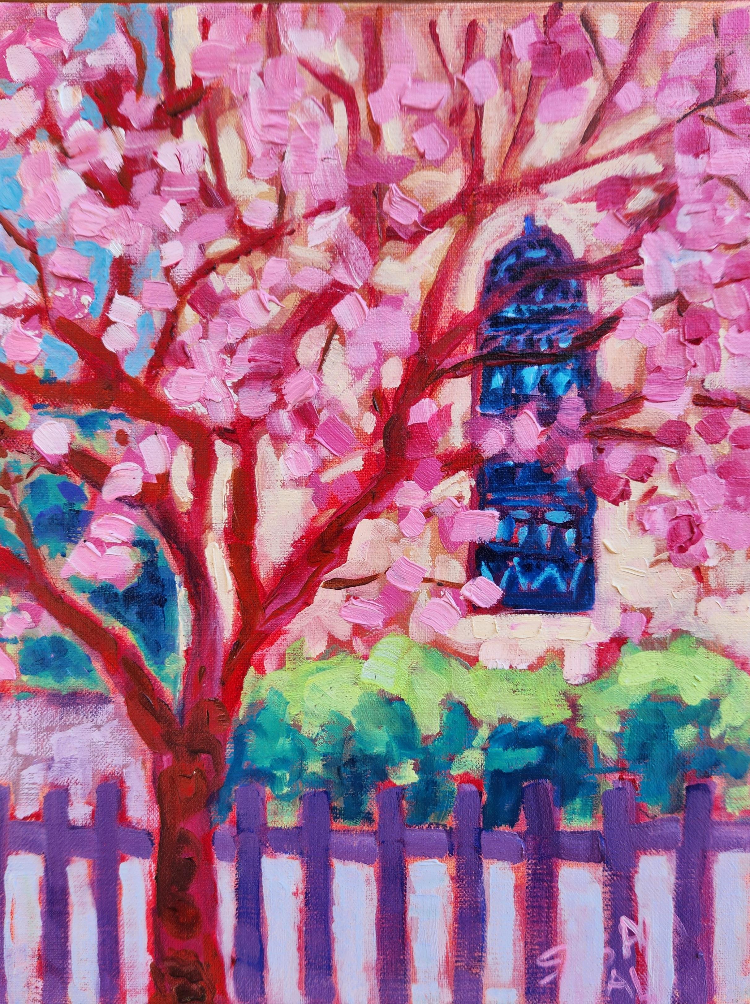 Image of Cherry Blossom Church by Susan Hale