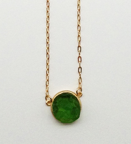 Image 1 for Crystal Round Pendant Necklace 16 Crystal Round Pendant Necklace 16
