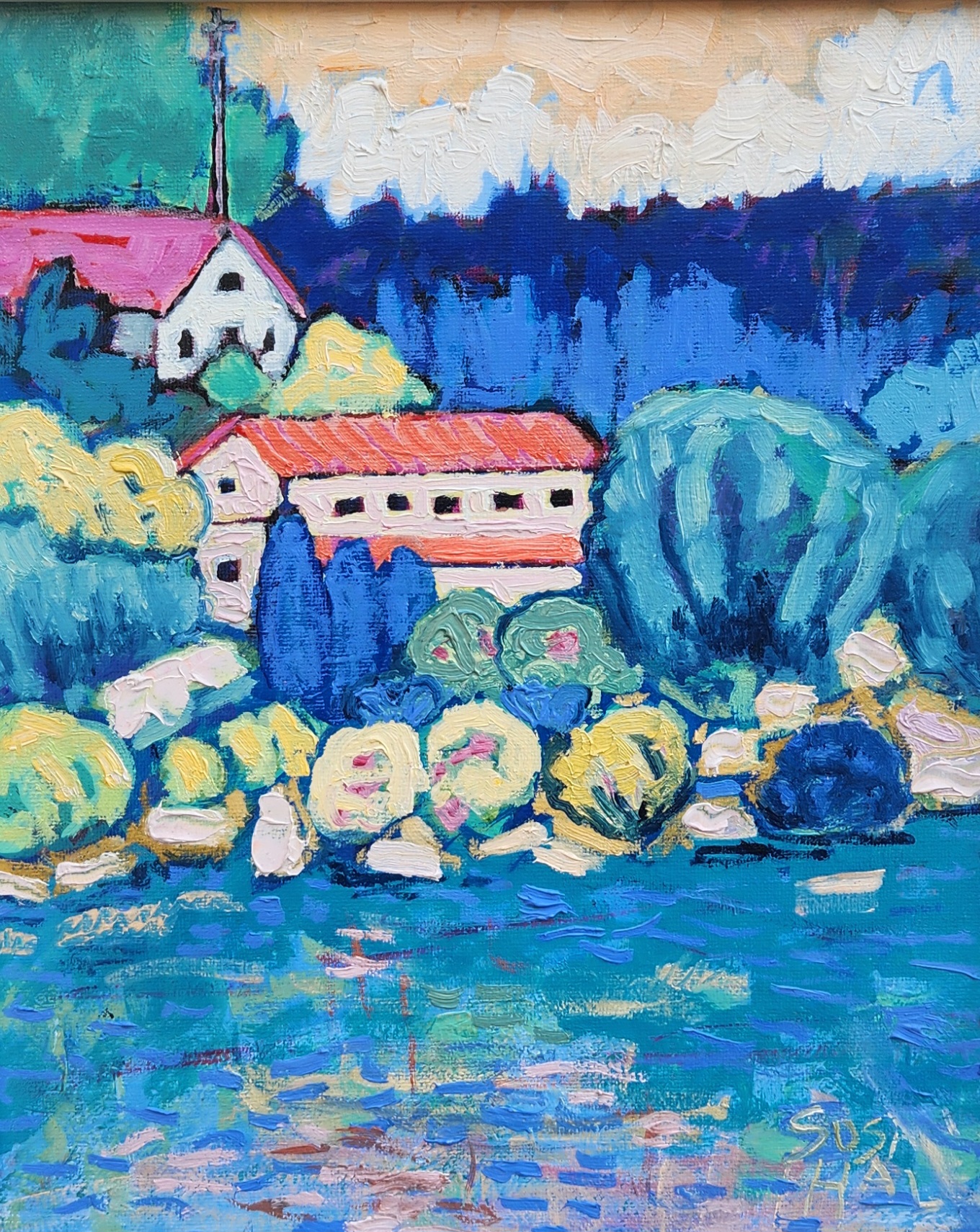 Image of Spanish Village on the Camino by Susan Hale