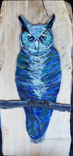 Image of Blue Eyed Horned Owl by Joseph Kaftan