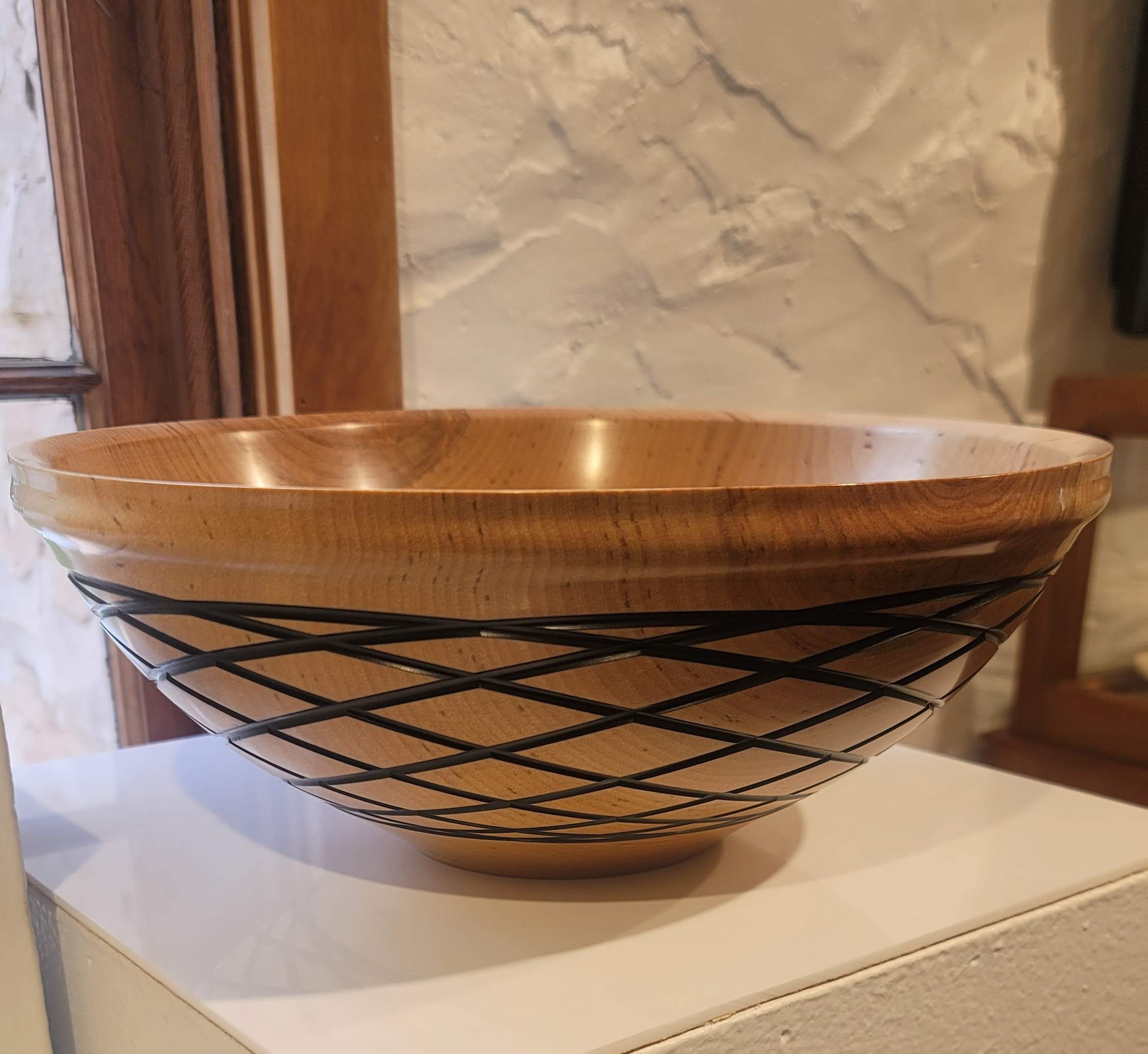 Bowl with Black Line Design