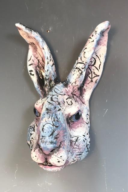 Image of Blue/Lavender Bunny by Nancy Briggs