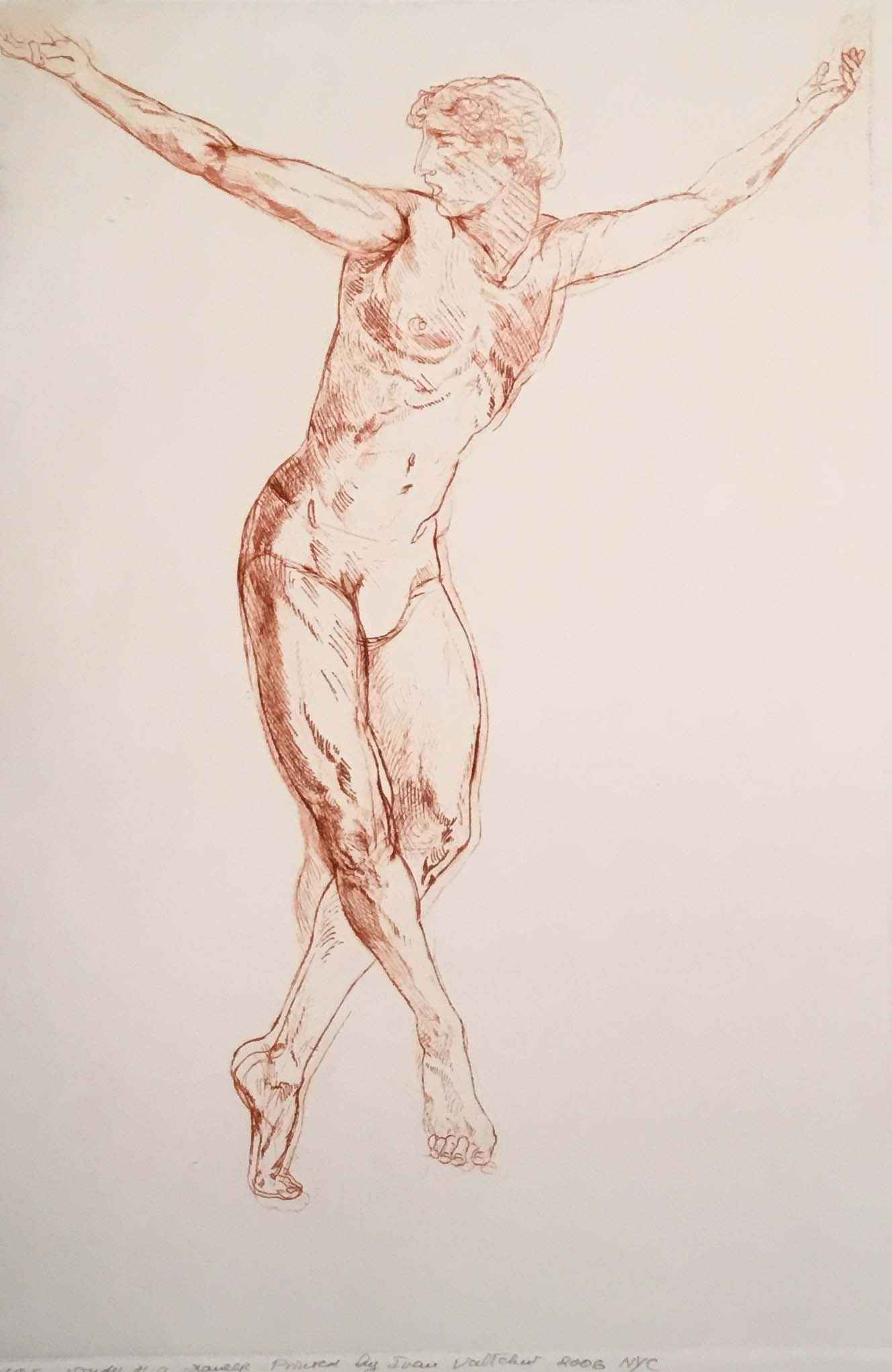 Study of Dancer  Nu... by  Ivan Vatchev Print - Masterpiece Online