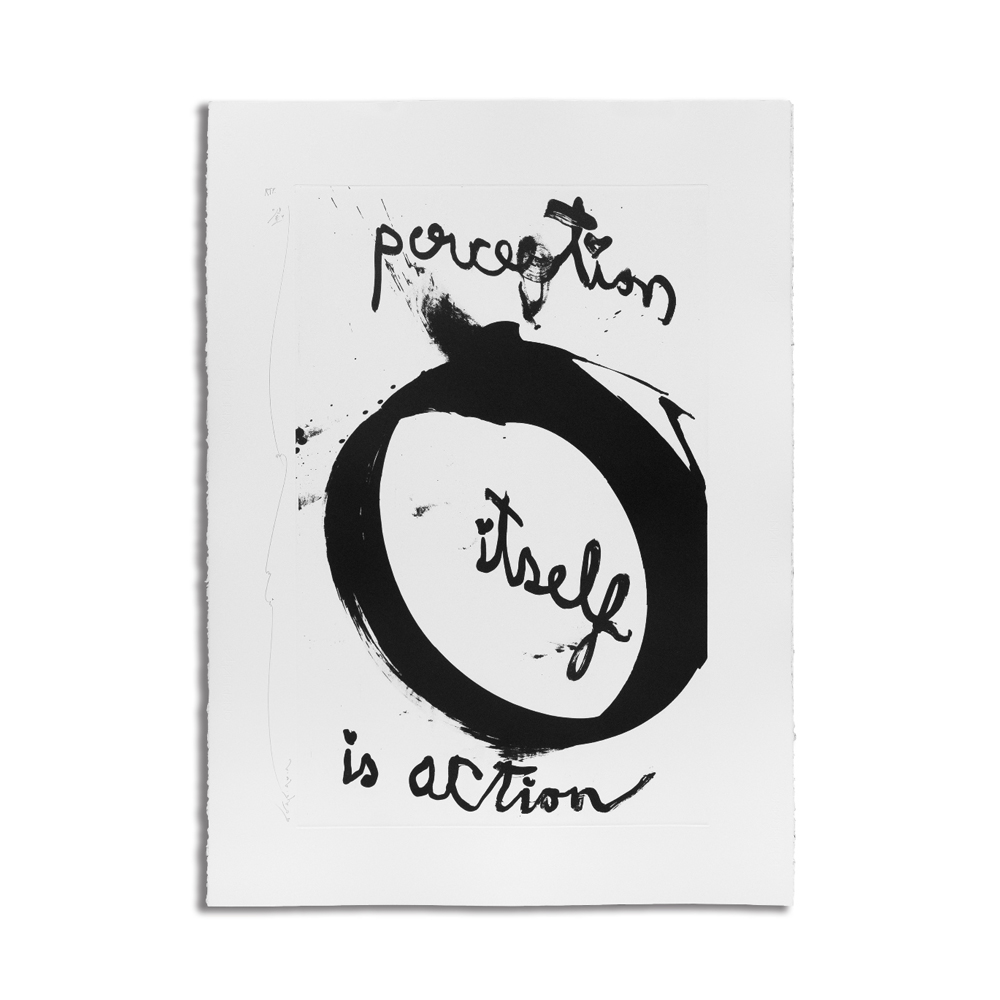 Perception itself is action by Kamin Lertchaiprasert