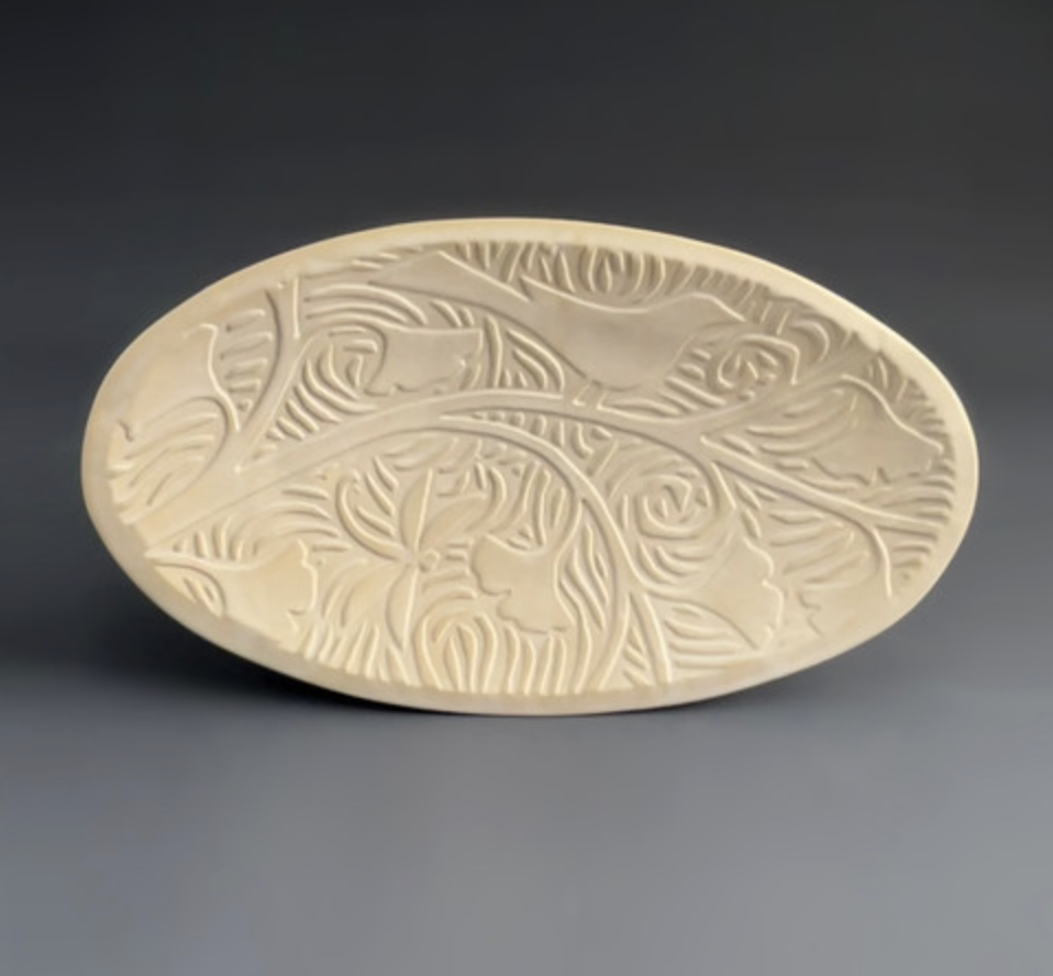 Image of Large Oval Bird Dish by Michael Macone