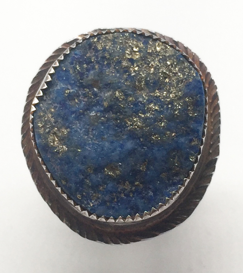 Image 1 for Lapis and Sterling Ring Size 6 1/2 Lapis and Sterling Ring Size 6 1/2