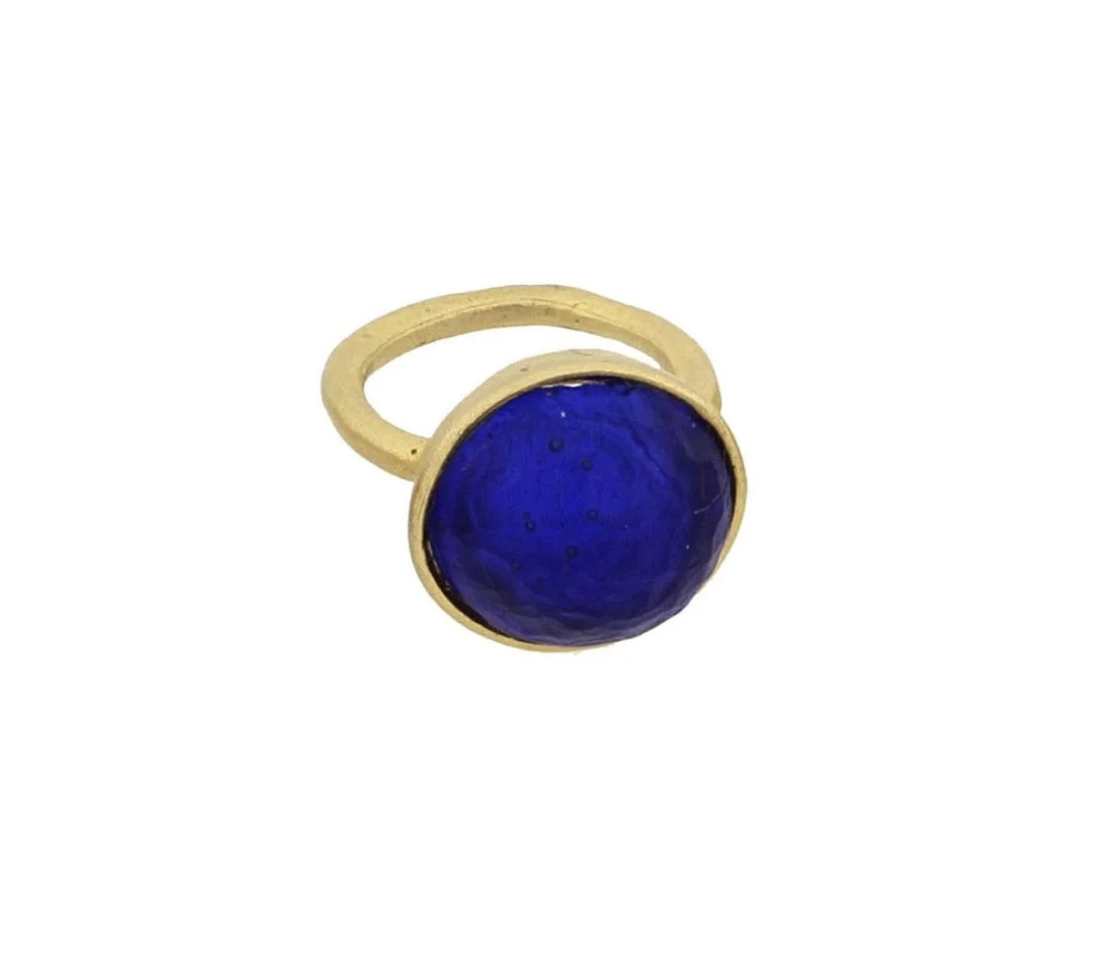 Image of Sol-Single Stone Ring in Cobalt Size 5 by Michael Vincent Michaud