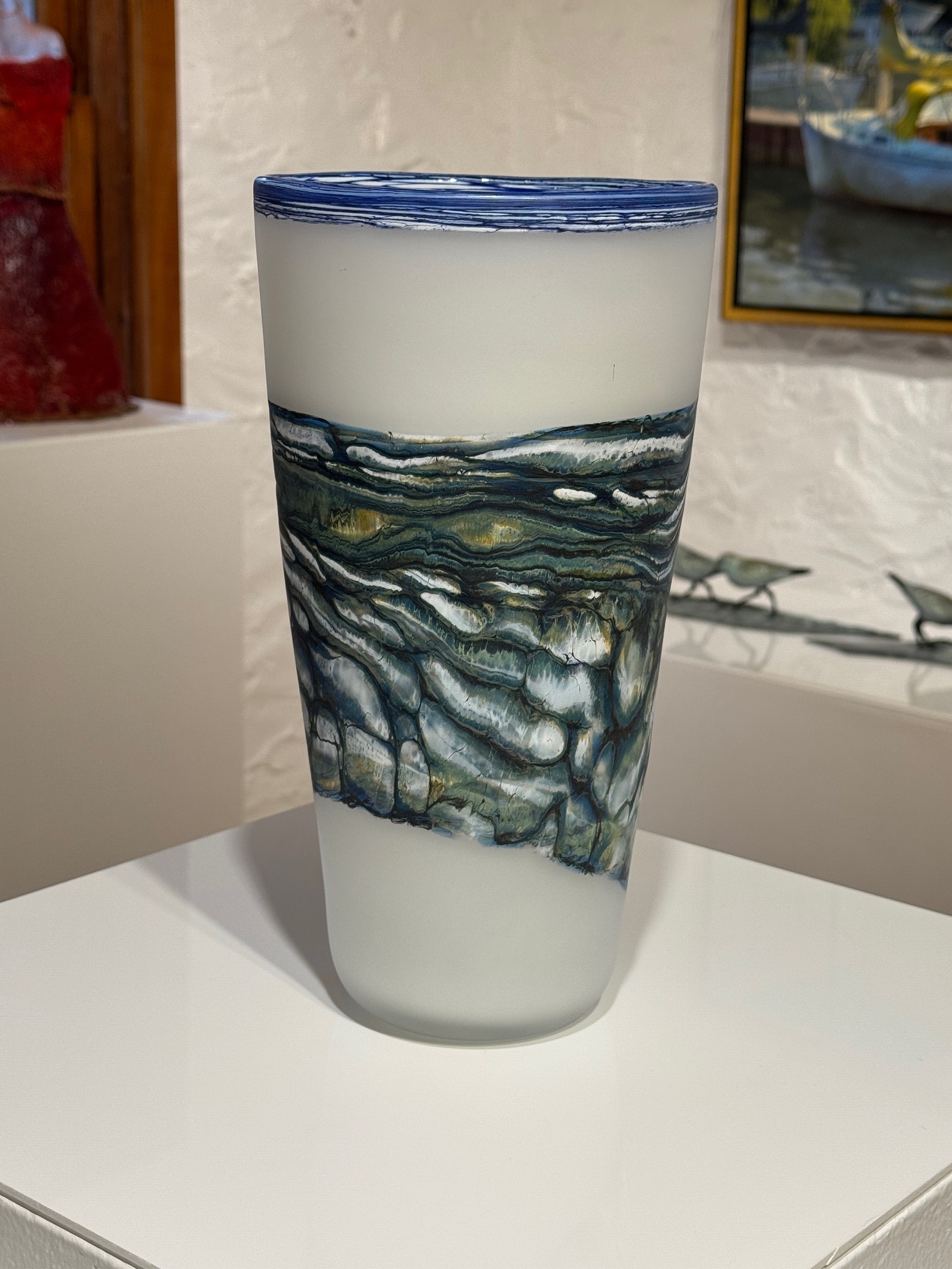 Image of Alabaster Blue Cone by Stephen Gartner & Danielle Blade