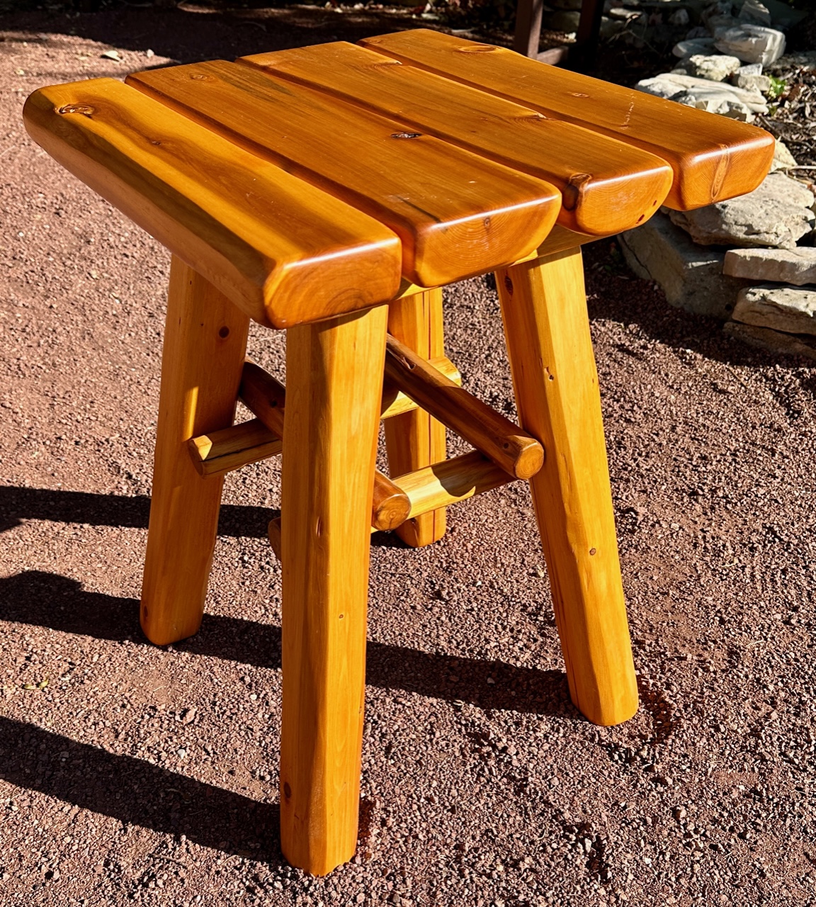 Image of Cedar Table or Stool by Norm Wiedemeier