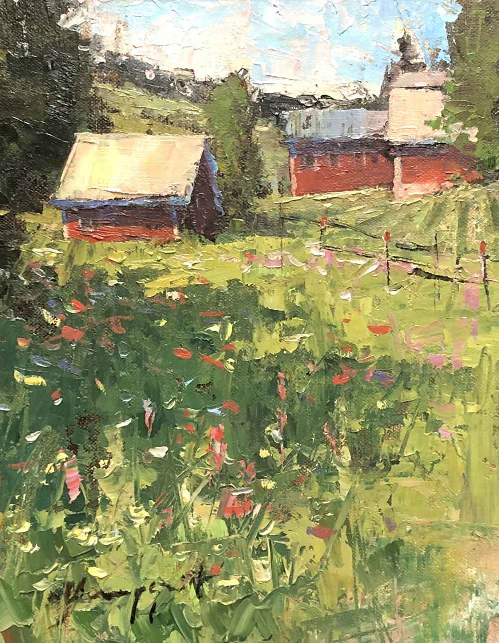 Red Barns by  Romona Youngquist - Masterpiece Online