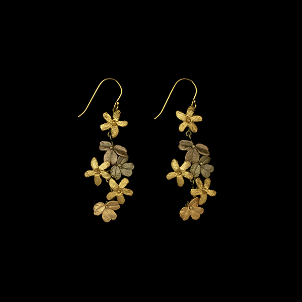 Image of Wood Sorrel Statement Wire Earrings by Michael Michaud