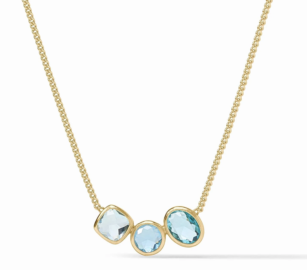 Image of Bahamian Blue Kaleidoscope Delicate Necklace by Julie Vos