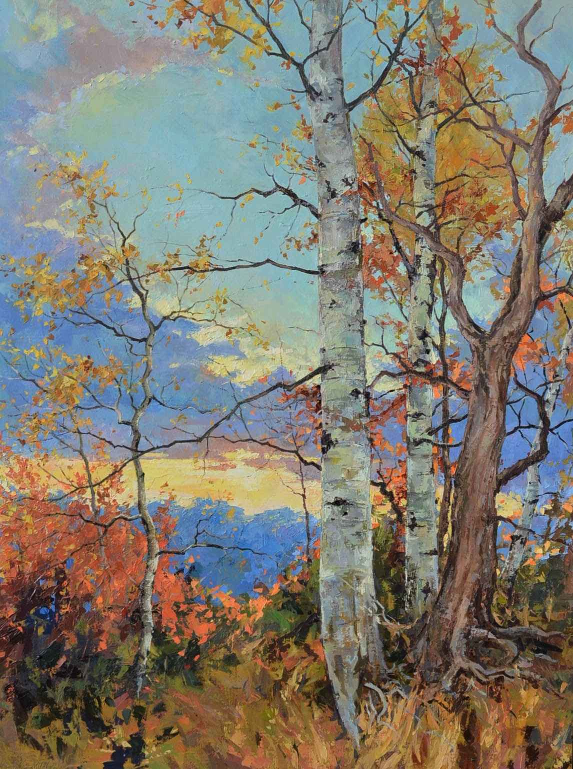 Autumn Sunset by  Hannah Mitchell - Masterpiece Online