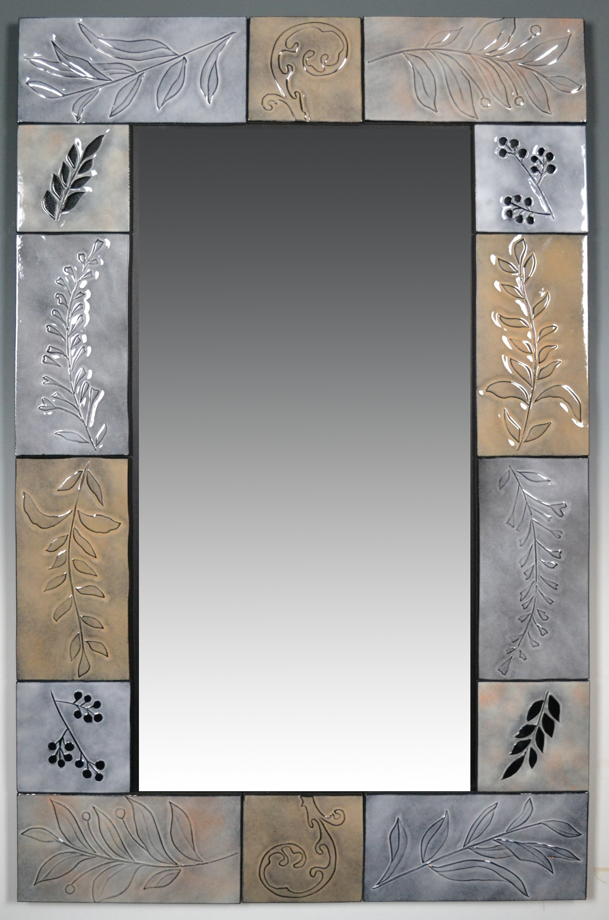 Image of Ferns & Leaves Mirror by Kathleen Eggert