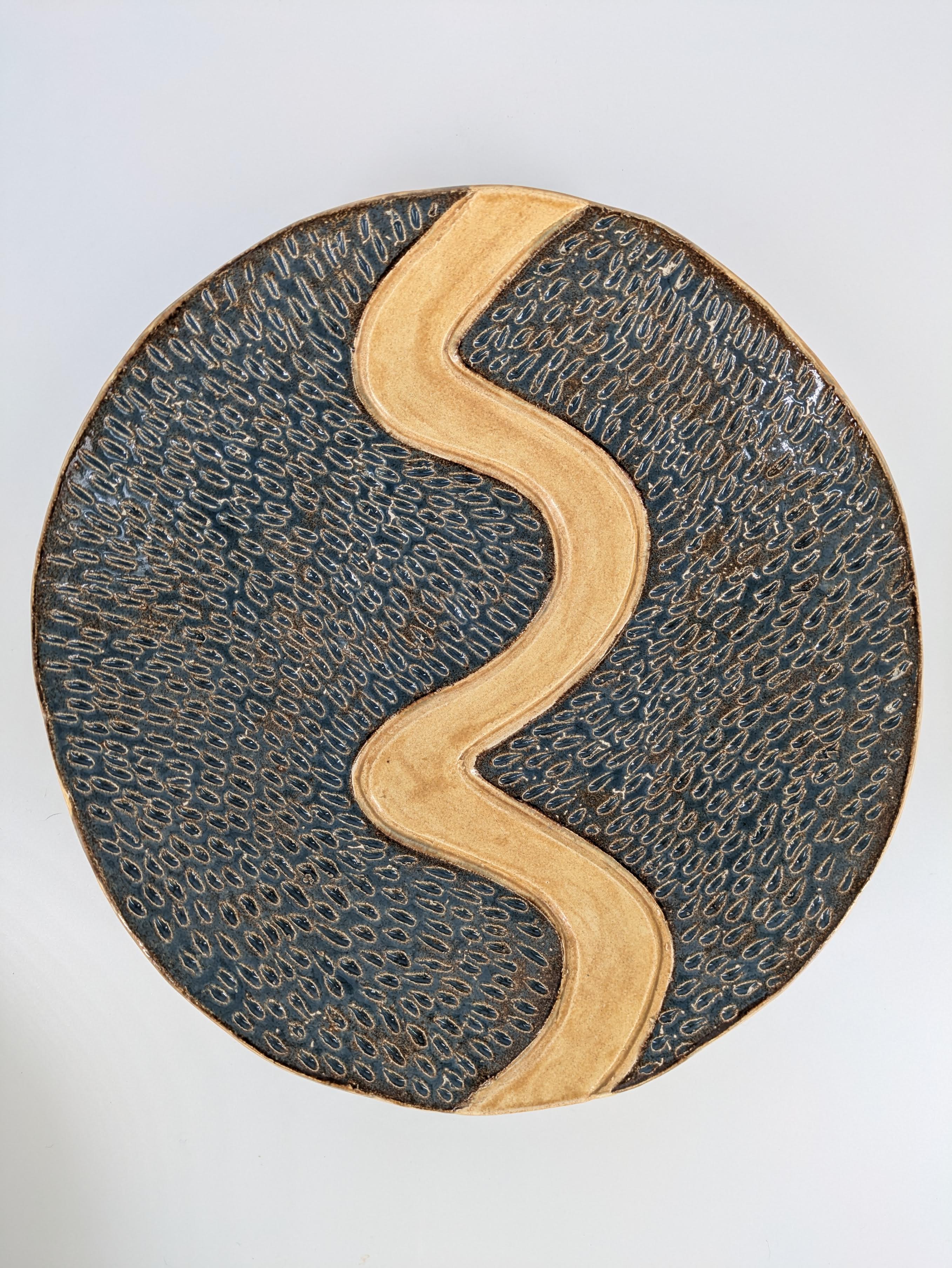 Image of Highway 42 Gold Road Dish by Lori Roderick