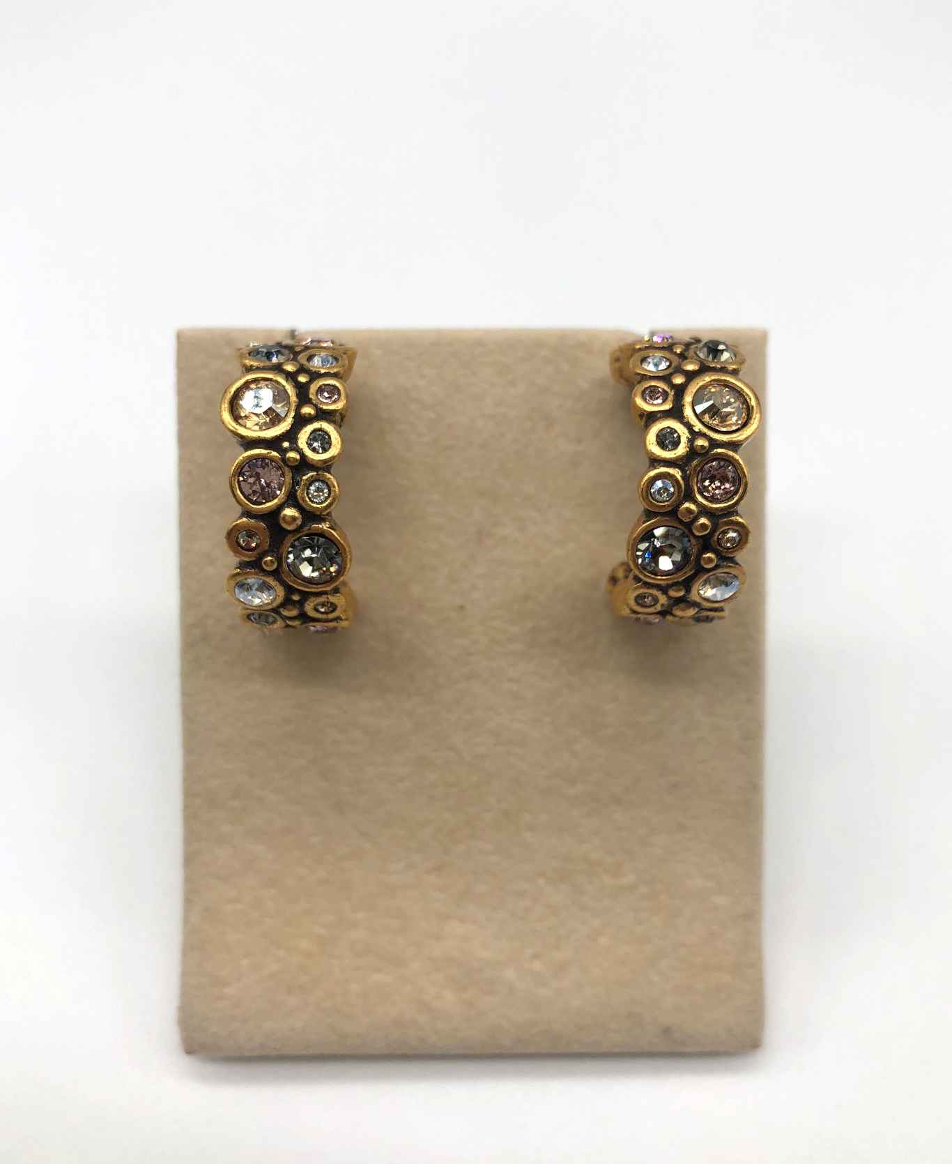 Synergy Earrings in Gold, Champagne