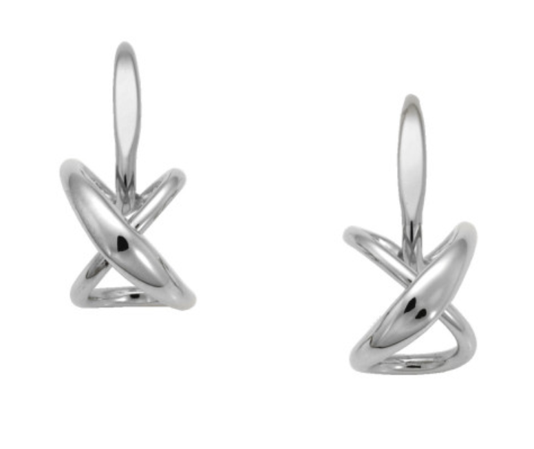 Image of Secret Heart Earrings Sterling, Small by Ed Levin