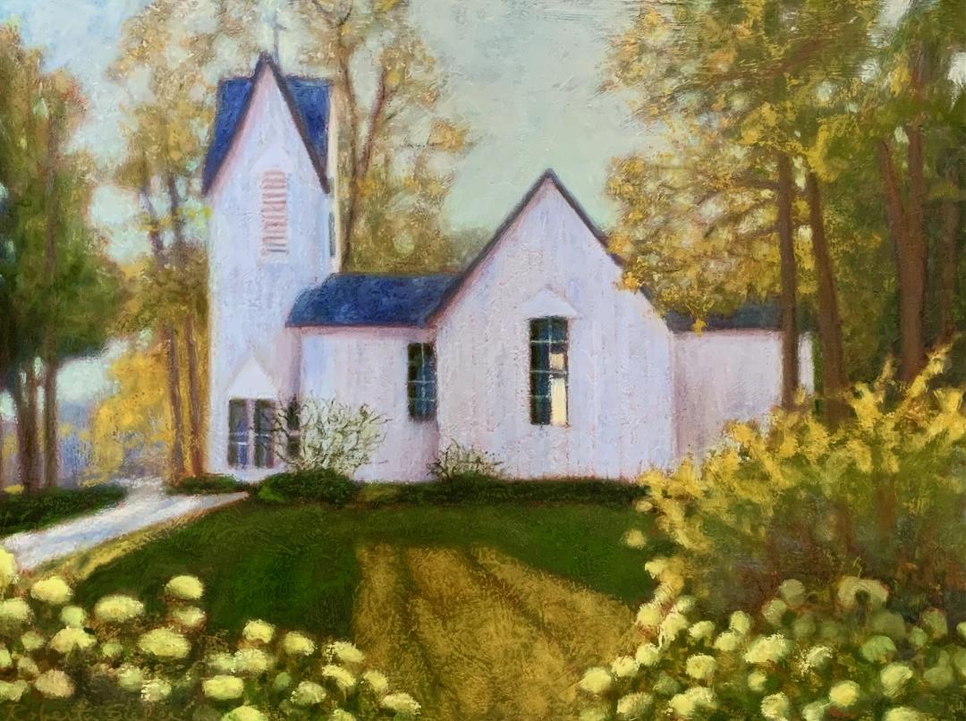 Image of The Old White Church (Fish Creek) by Roberta Sieber