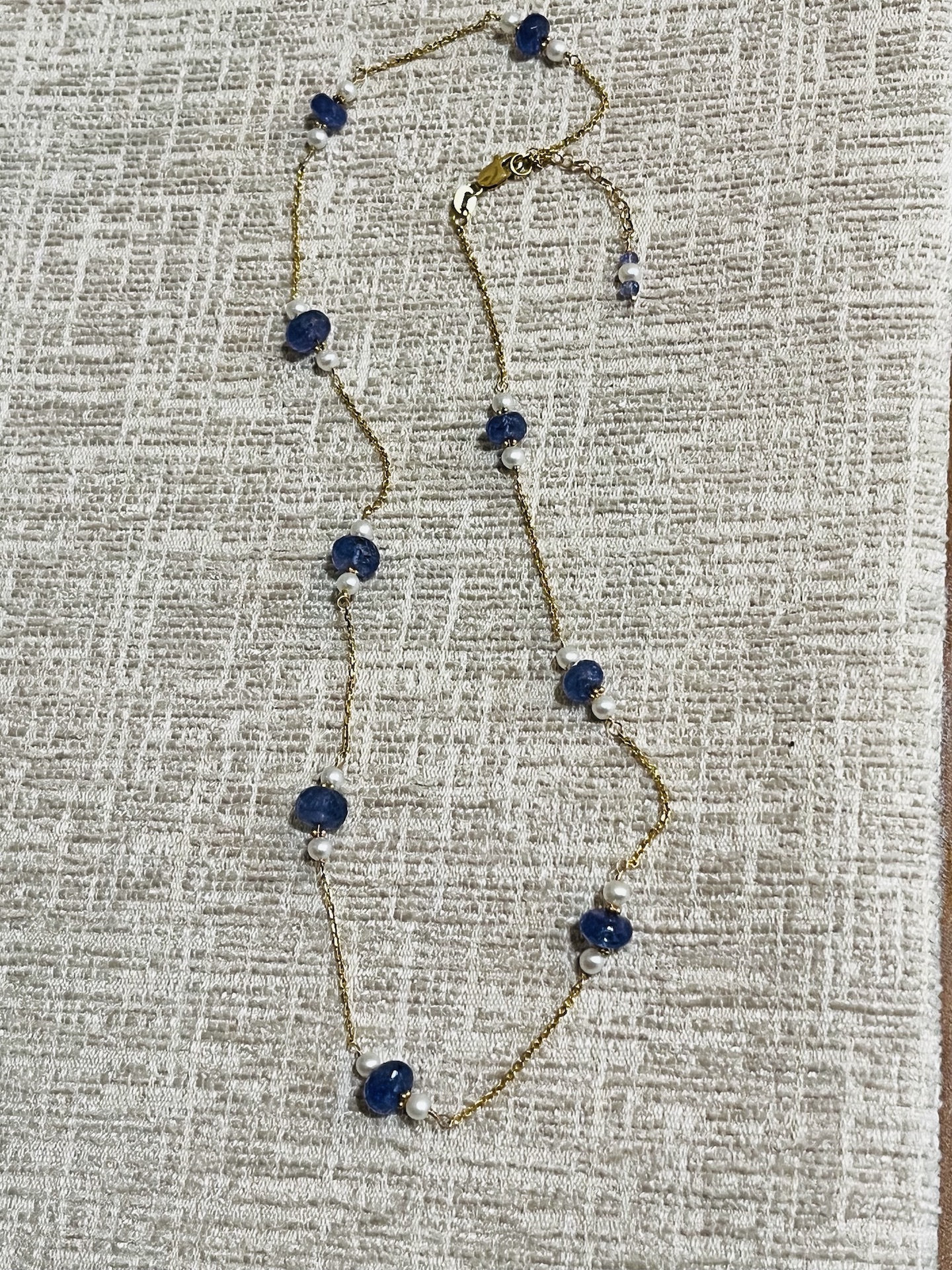 Image of 14 kt Gold, Tanzanite, and Akoya Pearl Tin Cup by  