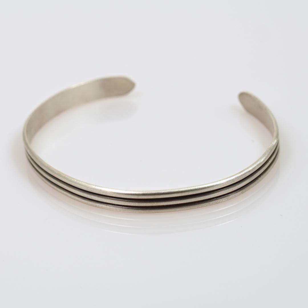 Image of Sterling and Double Band Bracelet by Barbara Rand