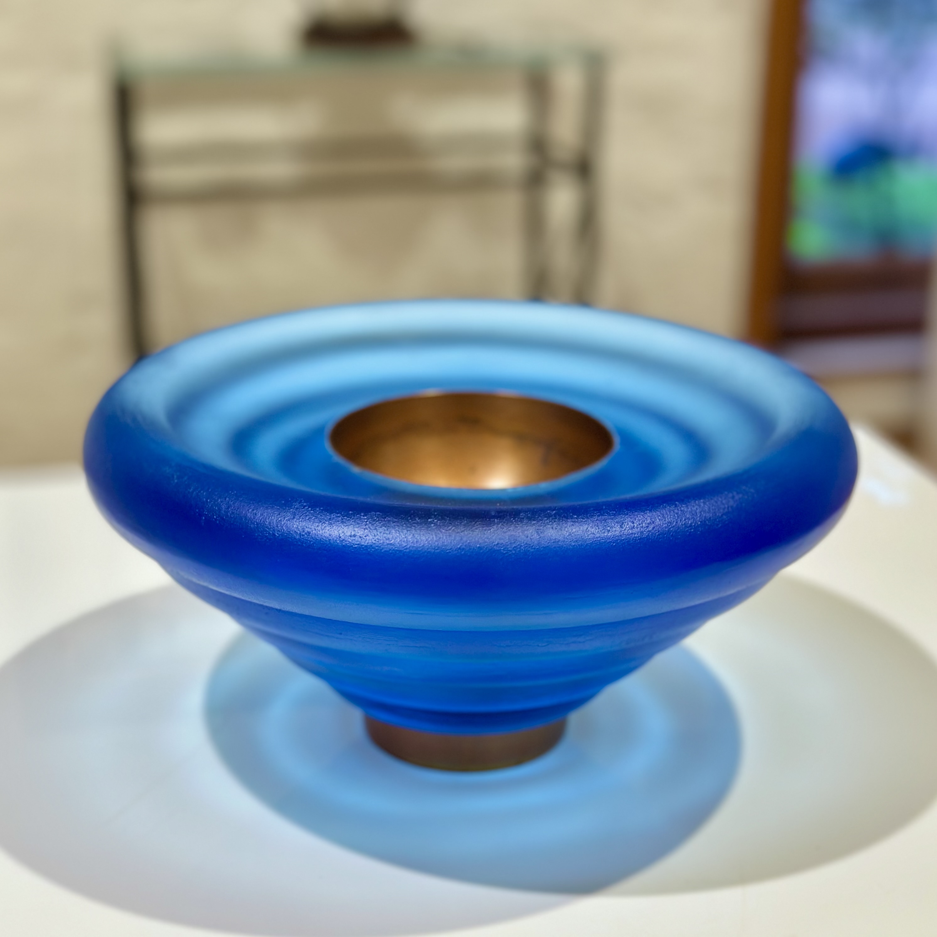 Image of Blue Ripple Bowl by George Bucquet