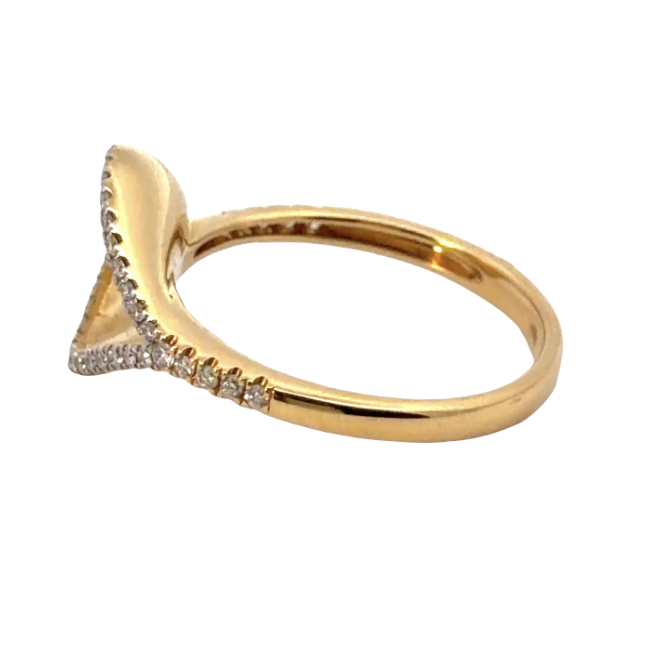 Image 2 for 18 Karat Diamond Lily Ring
