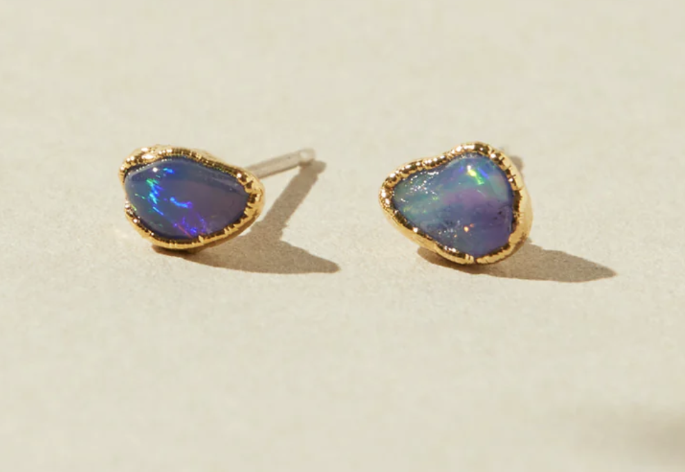 Purple Opal Studs