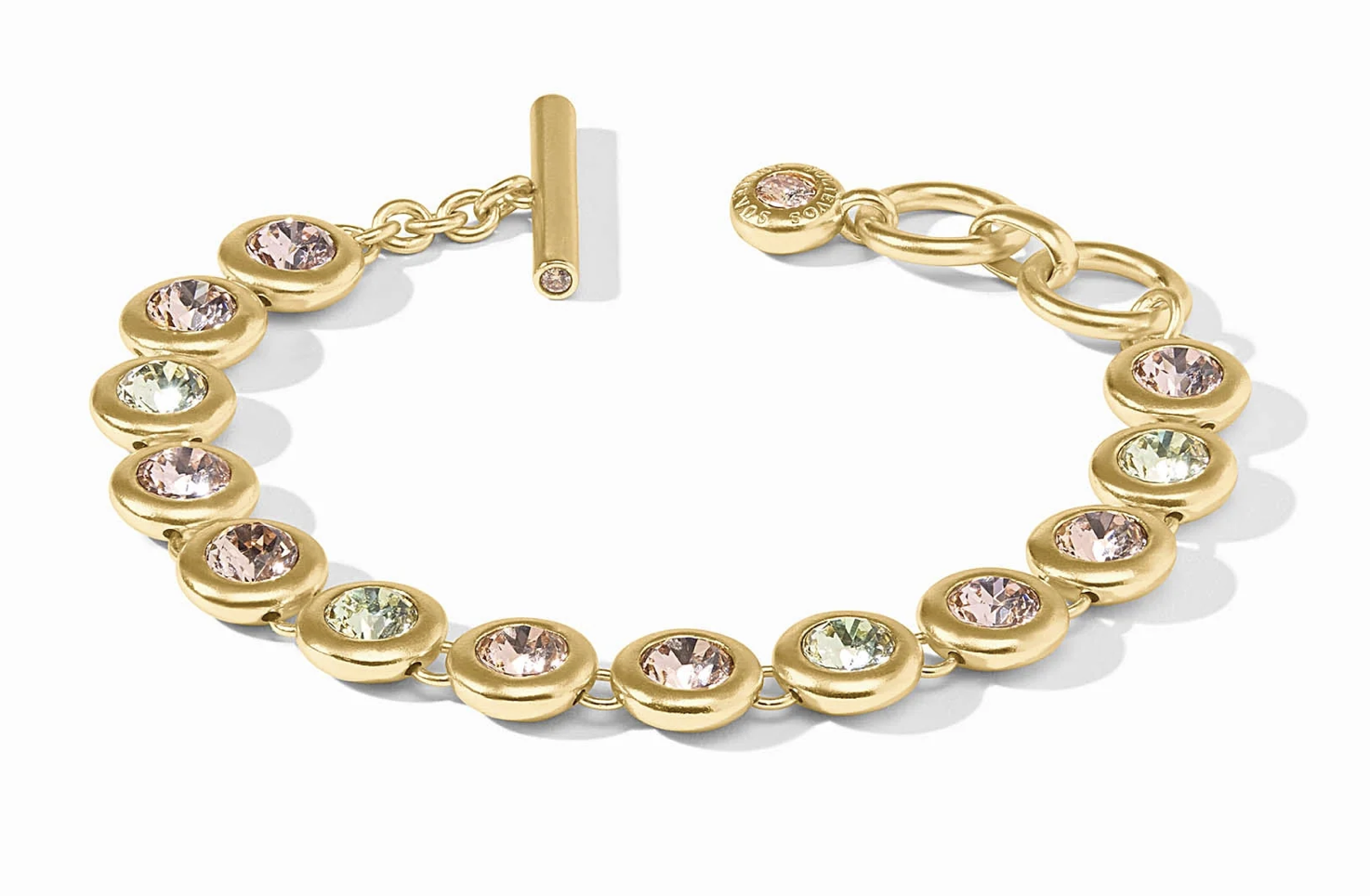 Image of Champagne Radiance Rainbow Tennis Bracelet by Julie Vos