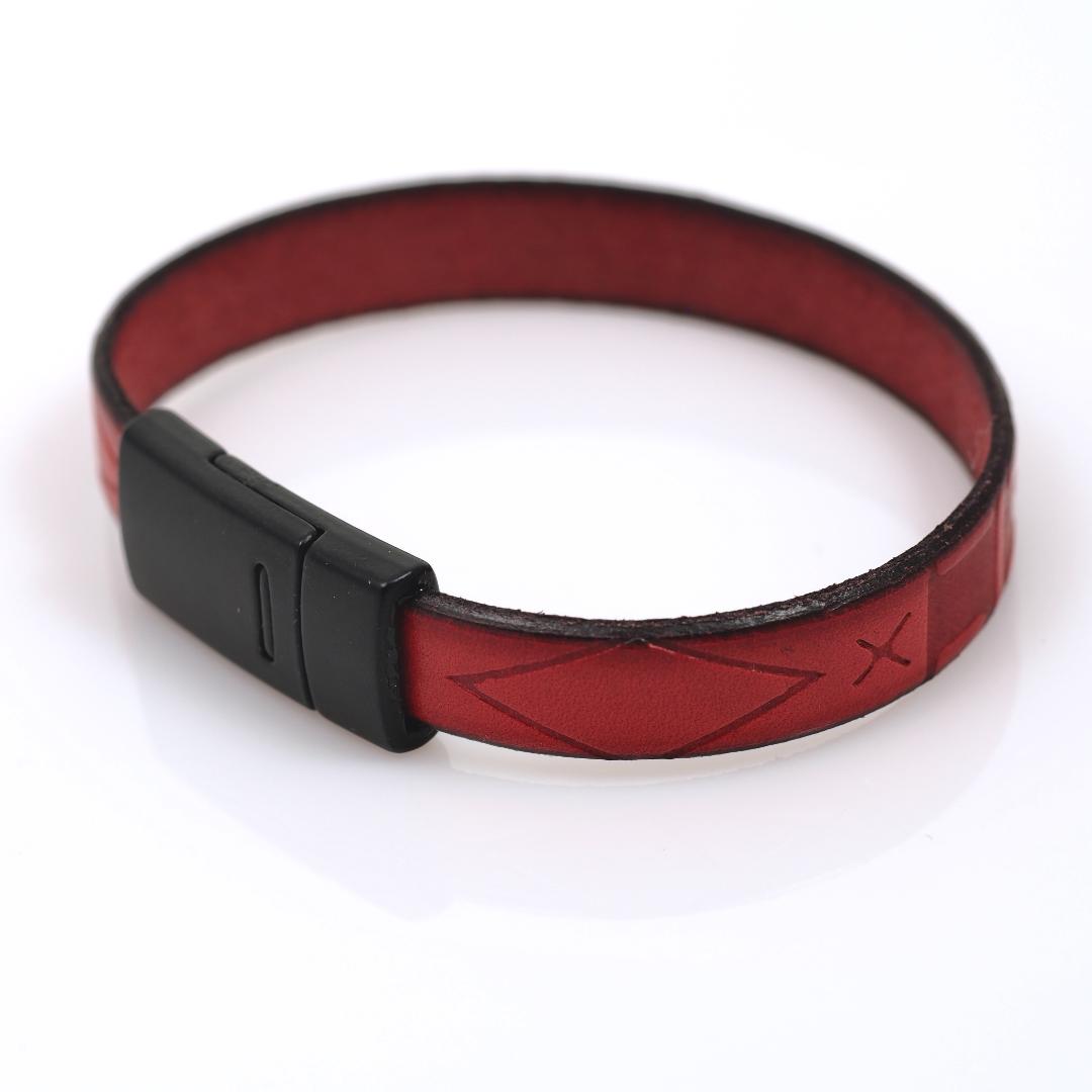 Image of Red and Black Magnetic Bracelet by Barbara Rand