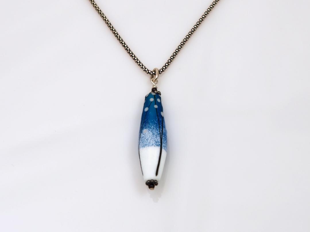 Image of Sterling/Glass Necklace by Barbara Rand