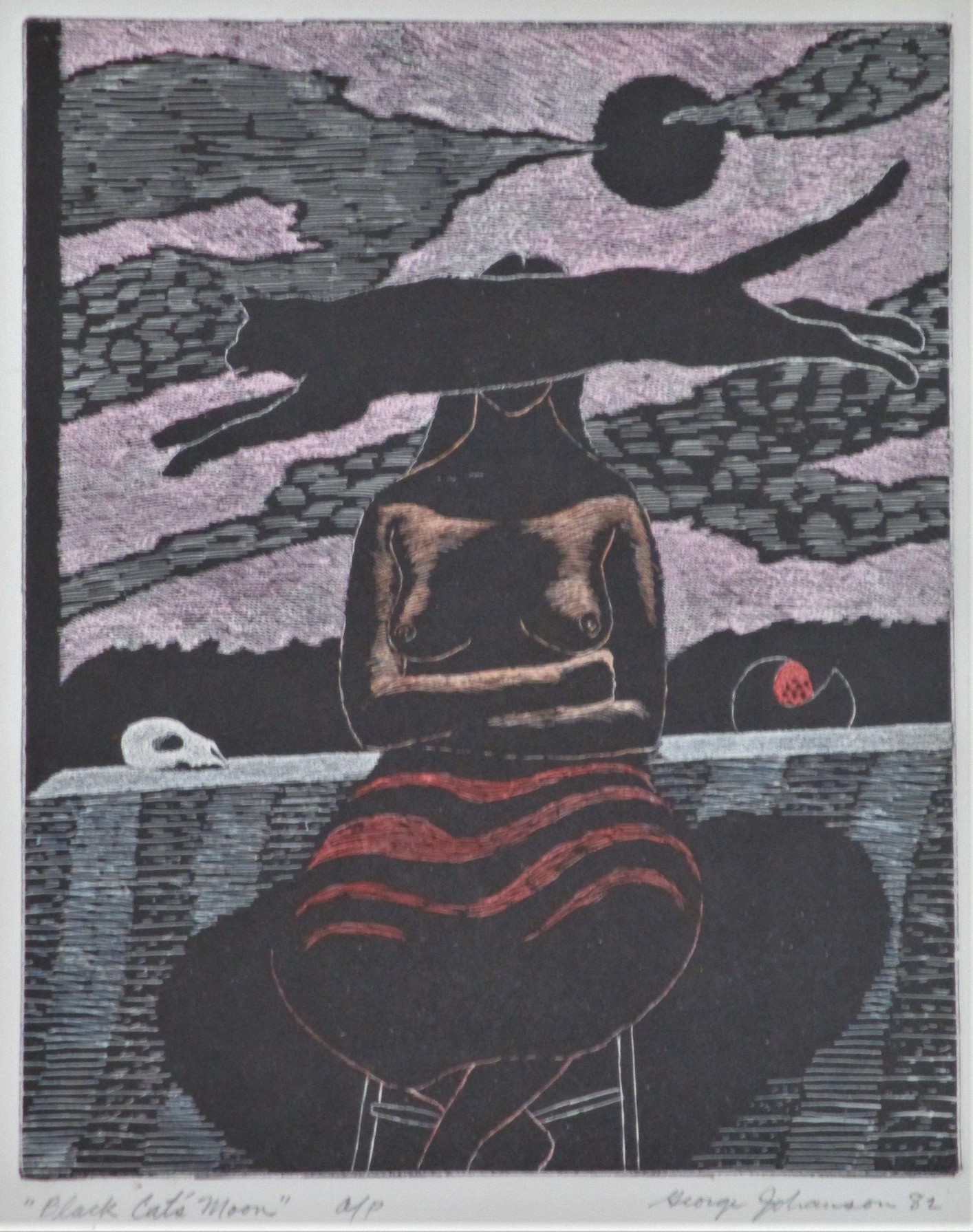 Black Cat's Moon by  George Johanson - Masterpiece Online