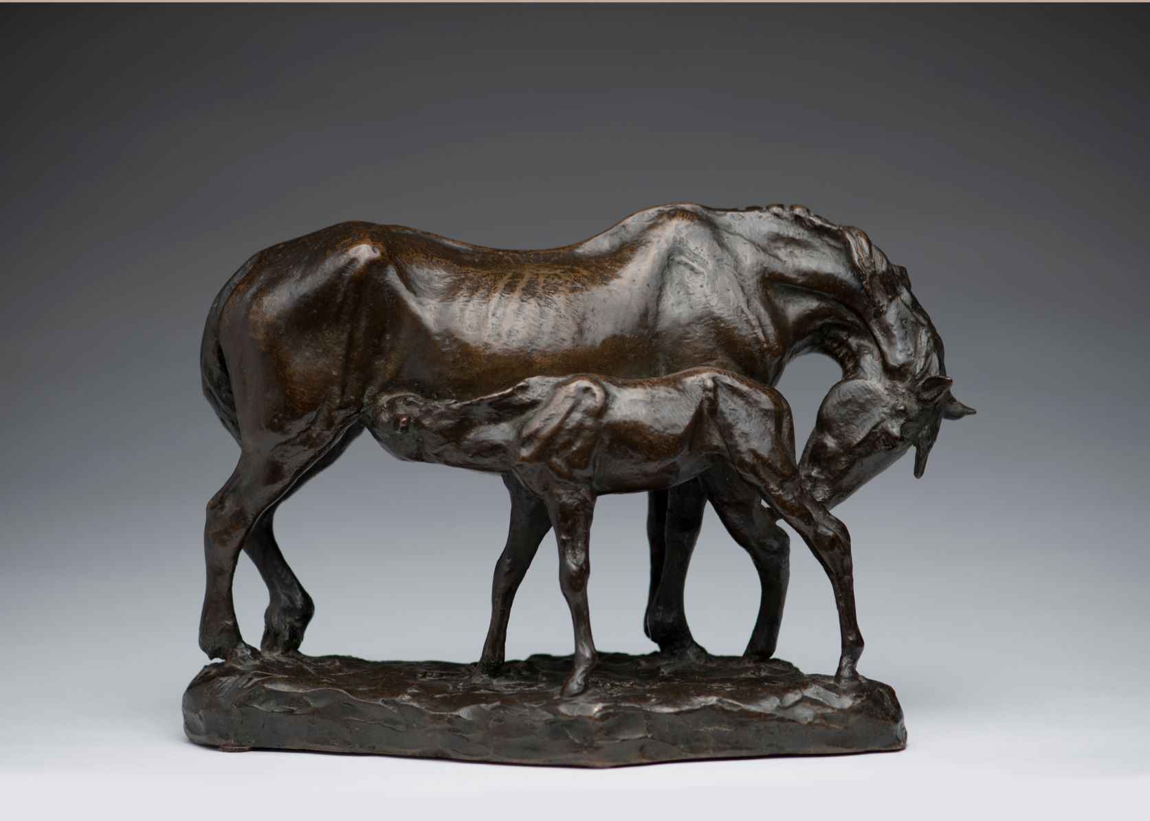 Mare and Foal by  Anna Vaughn Hyatt Huntington - Masterpiece Online