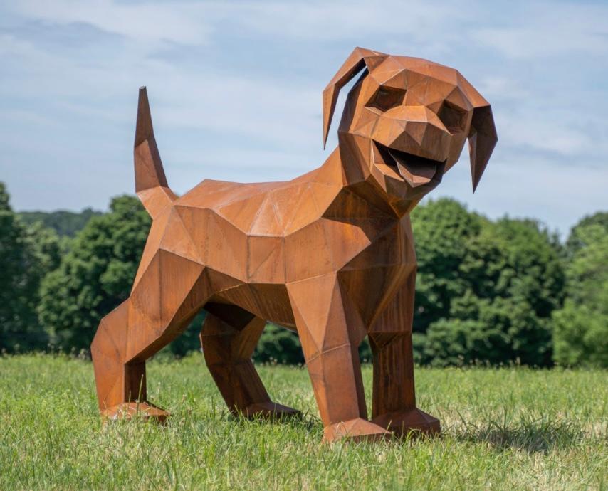 Image of Happy Dog, Puppy (4.5 feet tall) by Dale Rogers