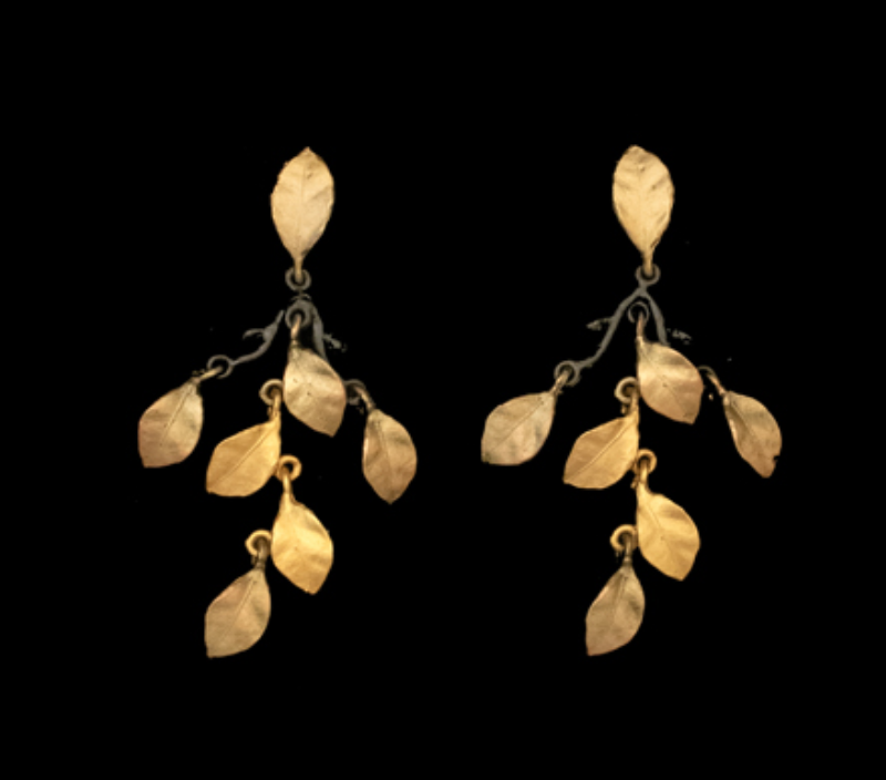 Image of Golden Autumn Statement Post Earrings by Michael Michaud