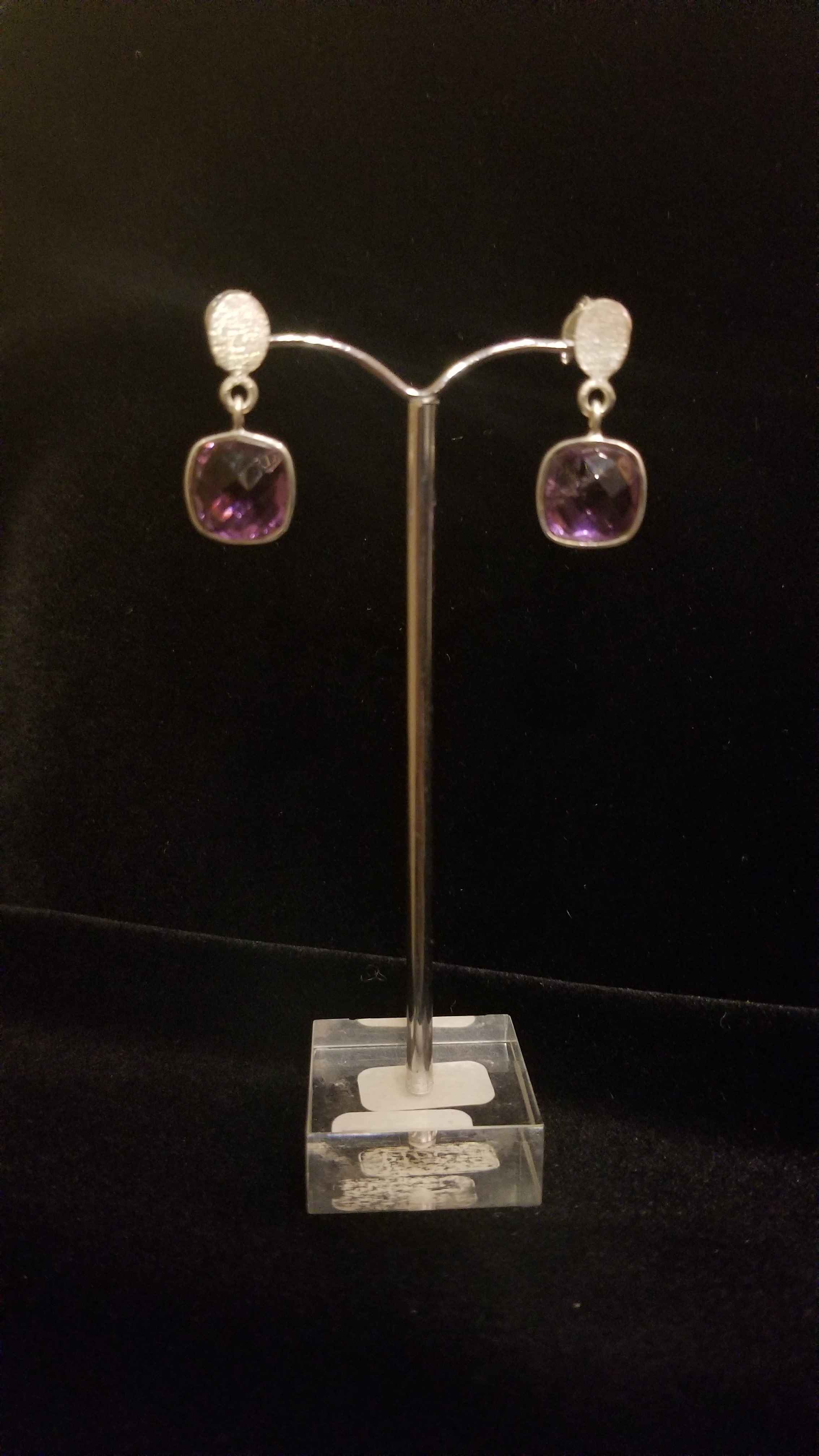 Earrings - Amethyst D... by  Gallery Pieces - Masterpiece Online