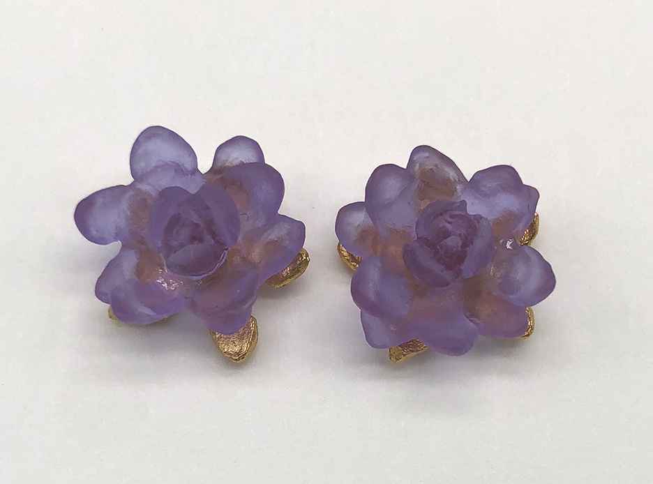 Image 1 for Small Waterlily Post Earrings 1/2 Small Waterlily Post Earrings 1/2