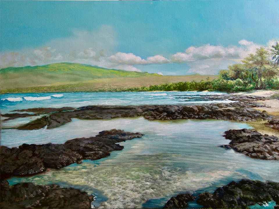 Puako Bay by Edwin B. Kayton - Isaacs Art Center