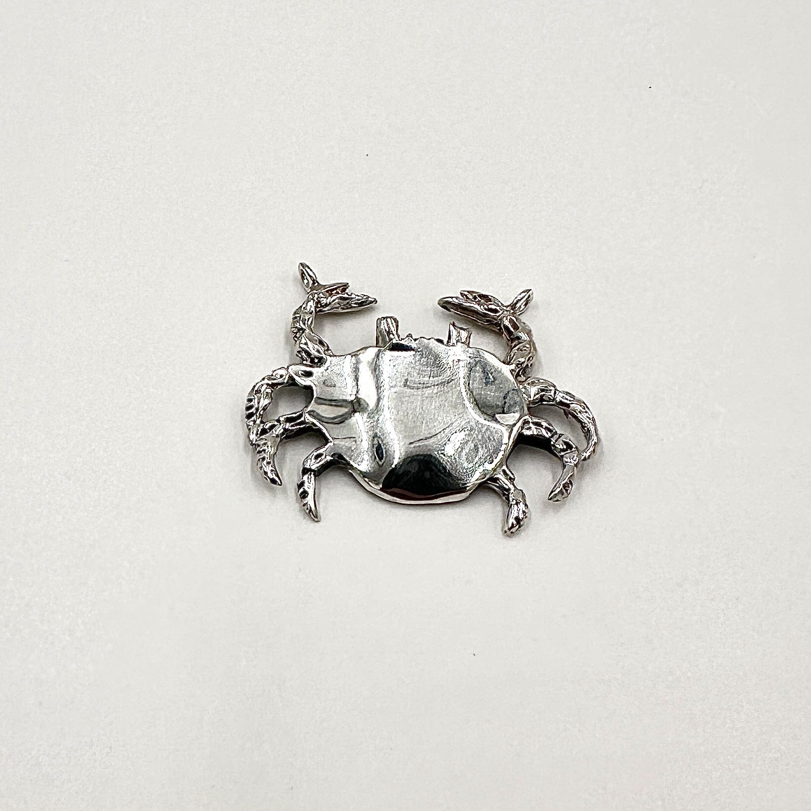 Image of Crab Centerpiece with Sterling Silver Lacquer by Marcia McDonough