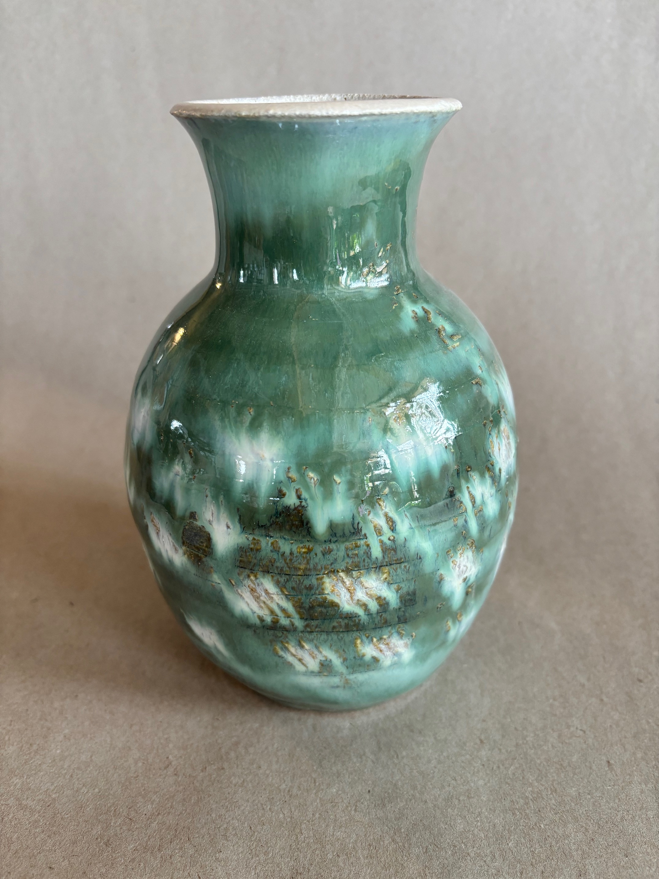 Image of Study in Copper Green Vase by Jeanne Svien Aurelius