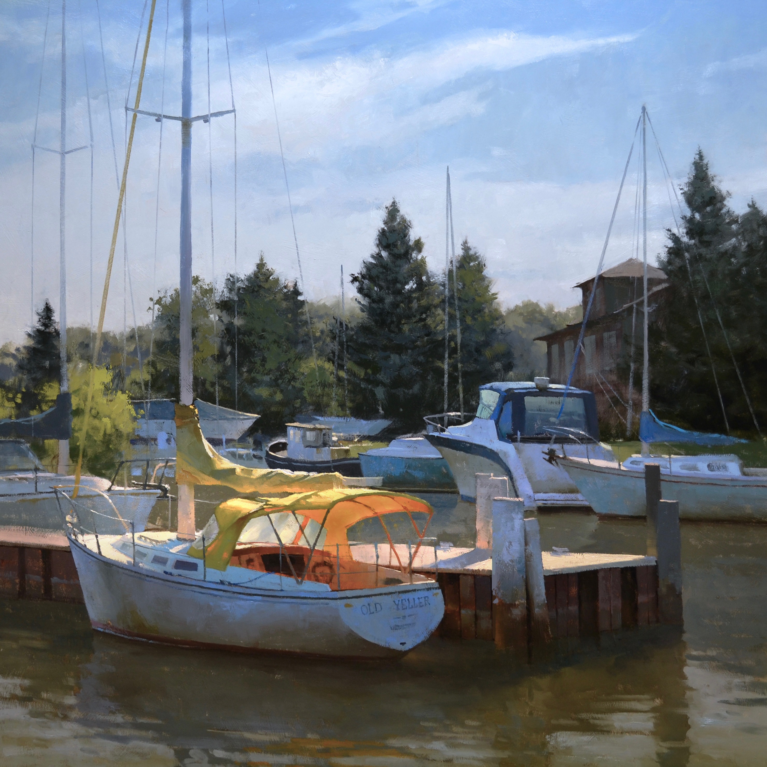 Image of She Wore an Itsy Bitsy Teenie Weenie Yellow Canvas Boat Bimini by Marc Anderson