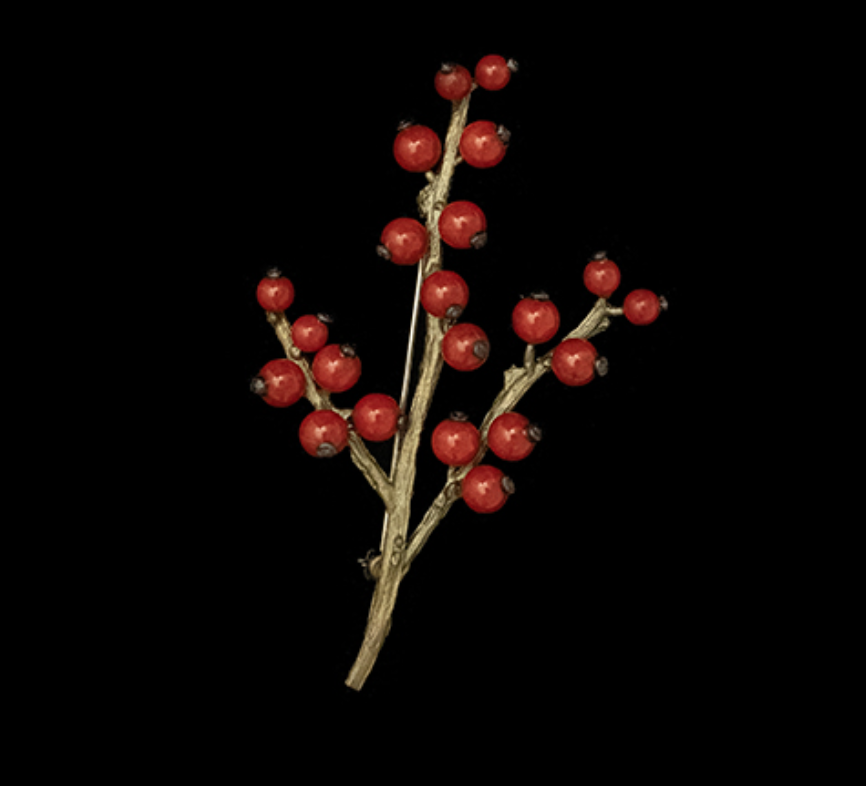 Image of Winterberry Brooch by Michael Michaud