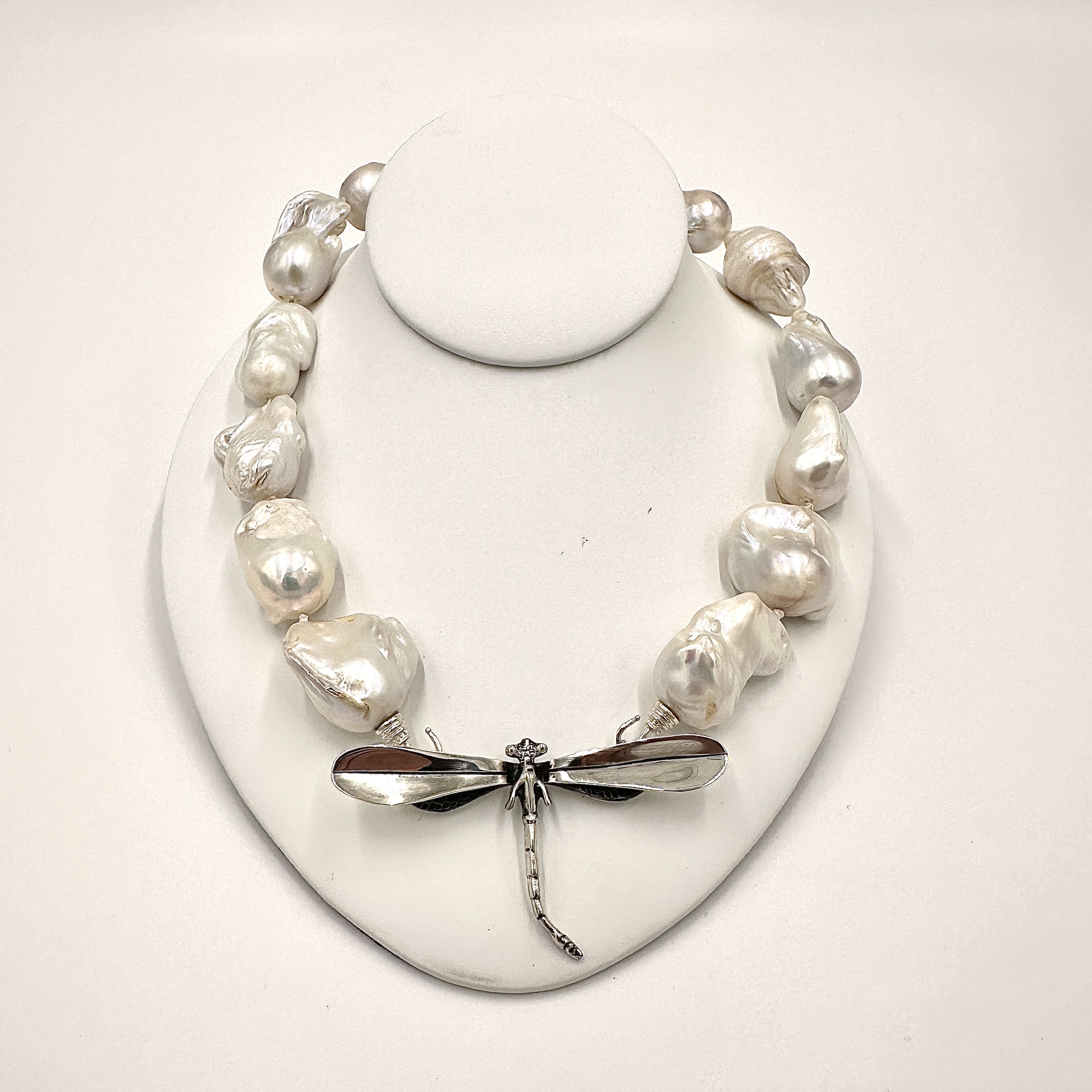 Image 2 for Large Dragonfly Centerpiece with Sterling Silver Lacquer
