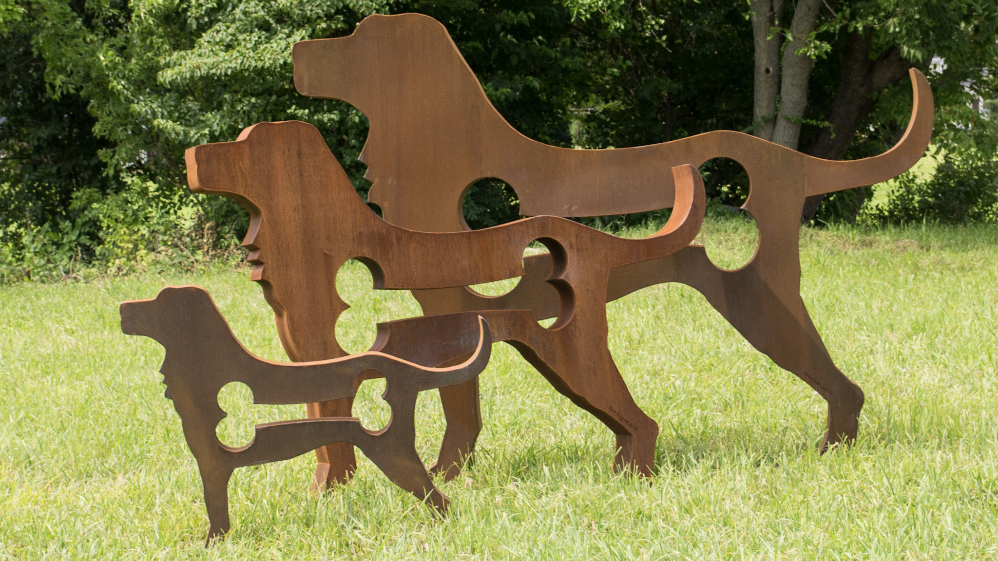 Image of American Dog, 12' tall by Dale Rogers