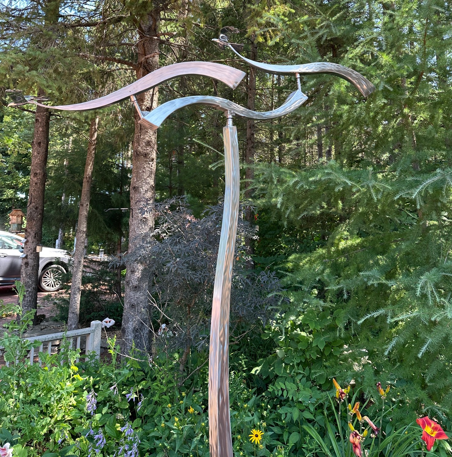 Image of Crossing Paths Kinetic Sculpture by Amos Robinson