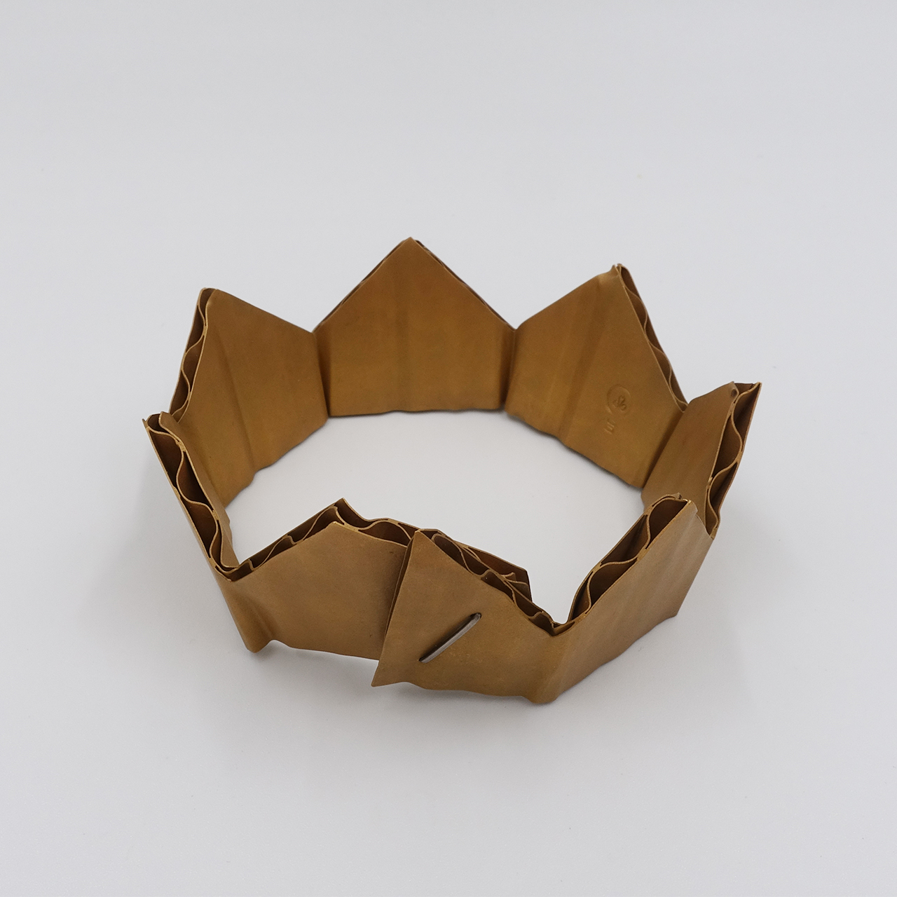 Cardboard Crown (gold) by David Bielander