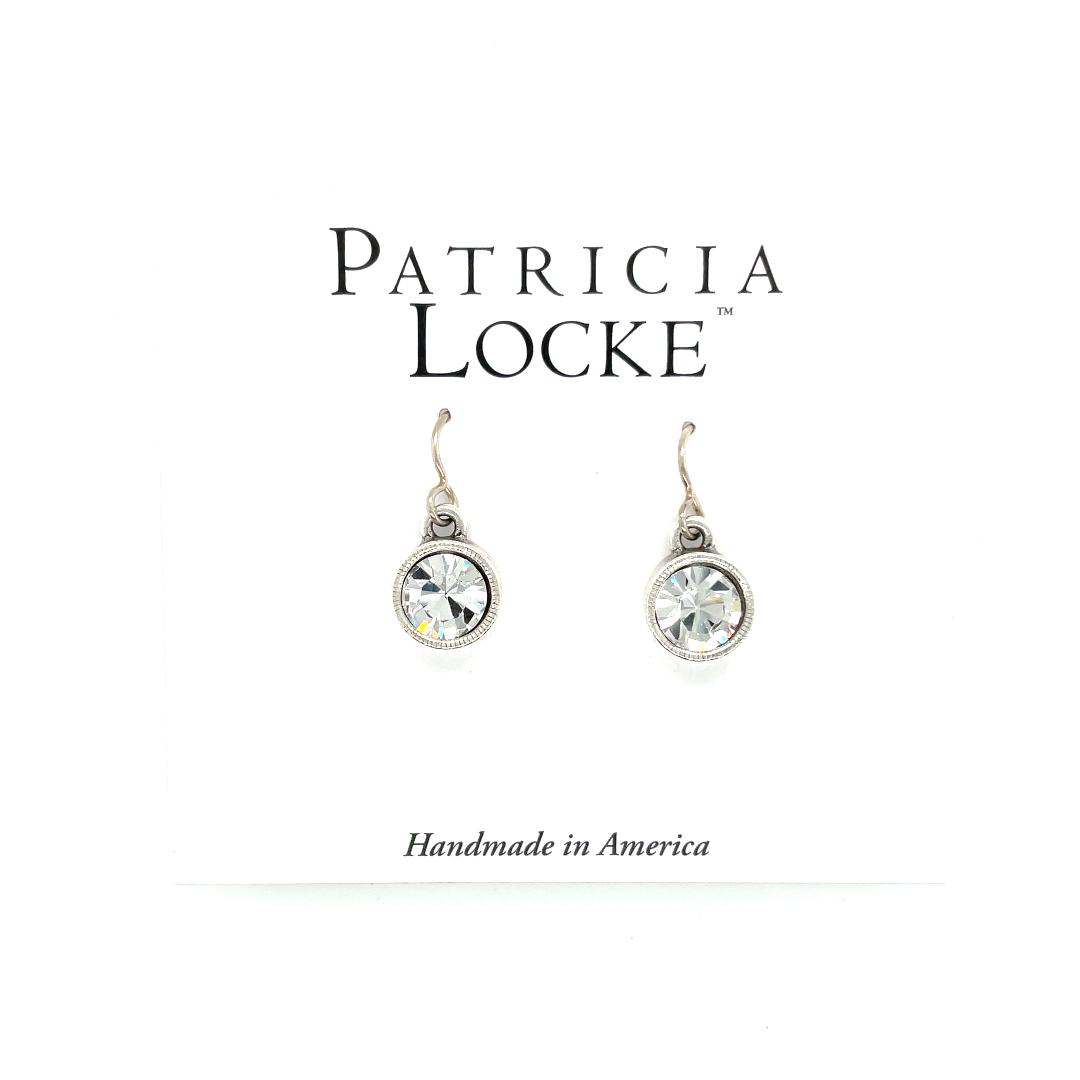 Roundabout Earrings in Silver, Crystal