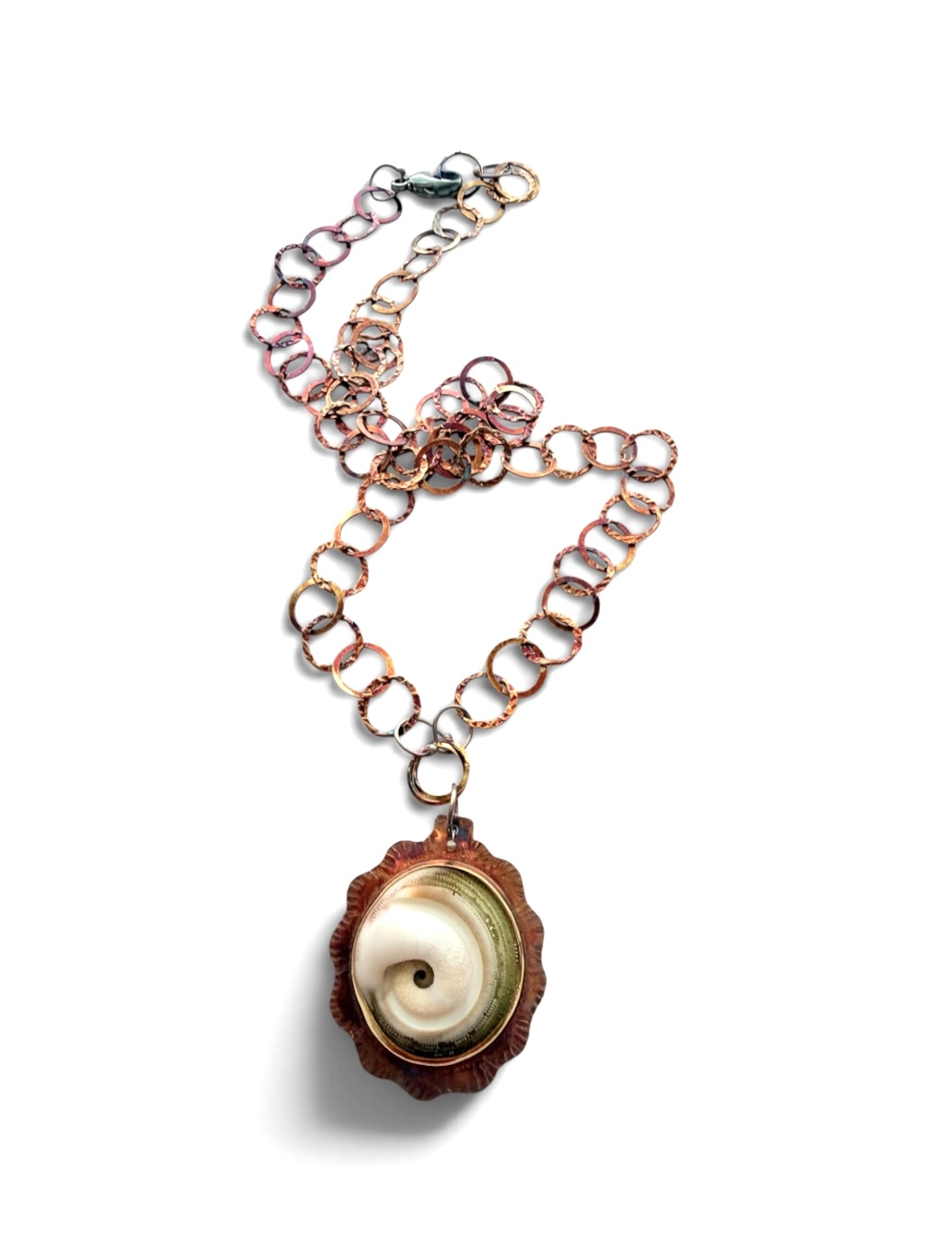 Image 2 for Ram's Horn Trap Door To Nautilis Necklace