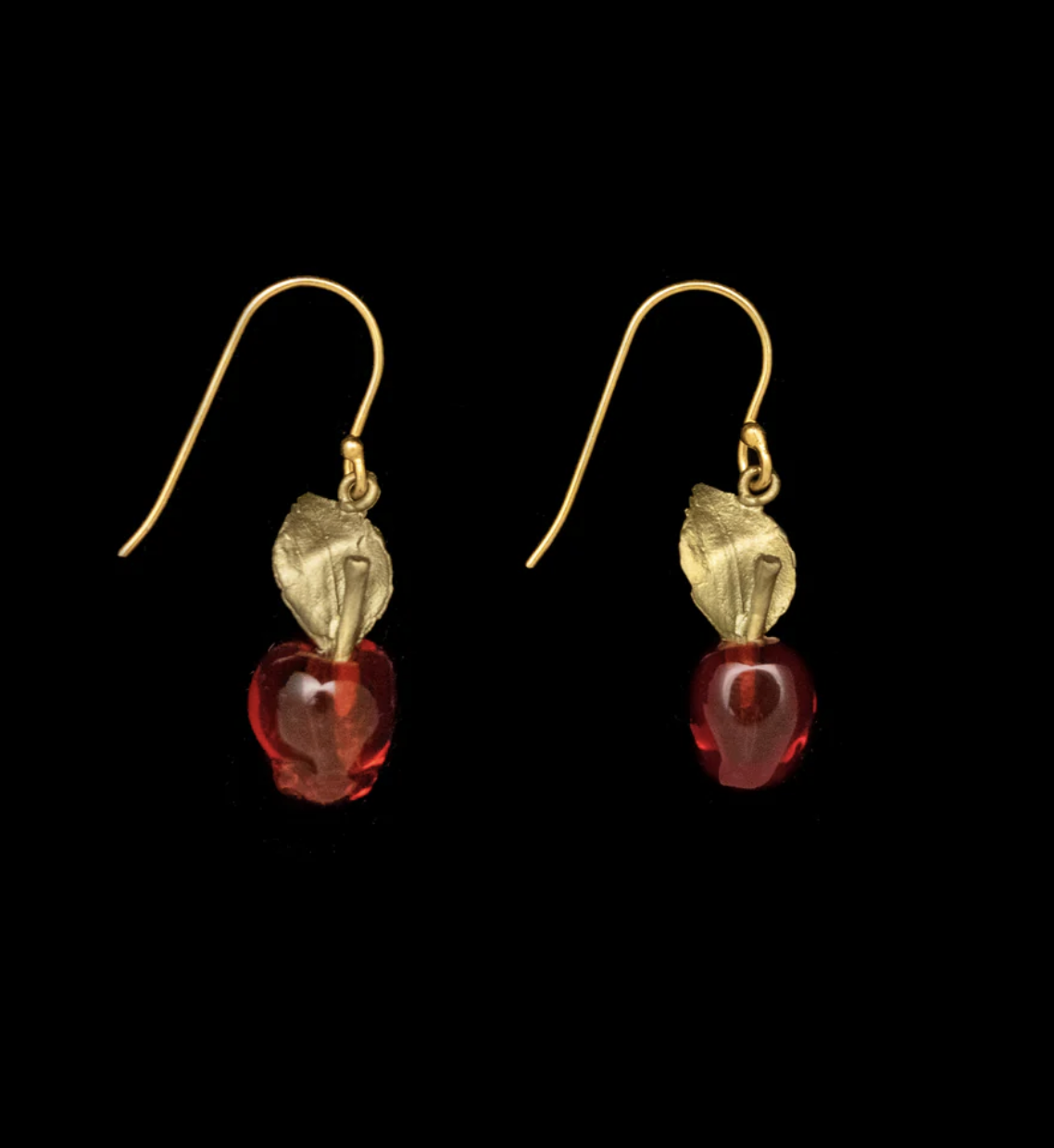 Image of Delicious Apple Wire Earrings by Michael Michaud