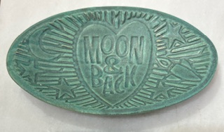 Image of Small Moon & Back Oval Dish by Michael & Clayton Macone